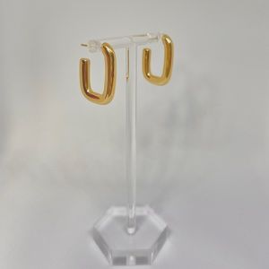 Gold Hoop Earrings - 18K Gold Plated